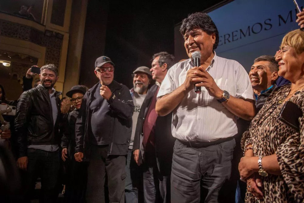 Evo Morales en fest M del Plata by Télam