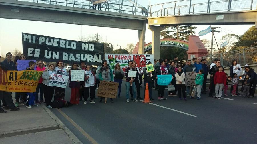 santa maria sin basura protesta