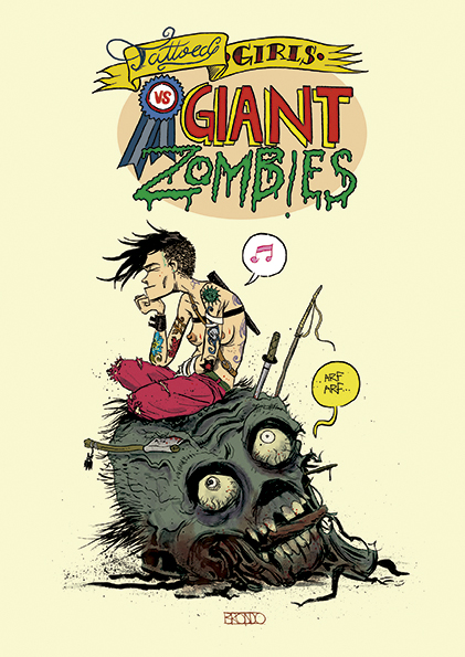 Tattooed girls vs giant zombies