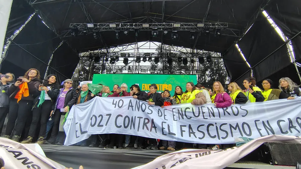 Acto de cierre Encuentro Plurinacional de Mujeres y Disidencias (La Izquierda Diario)