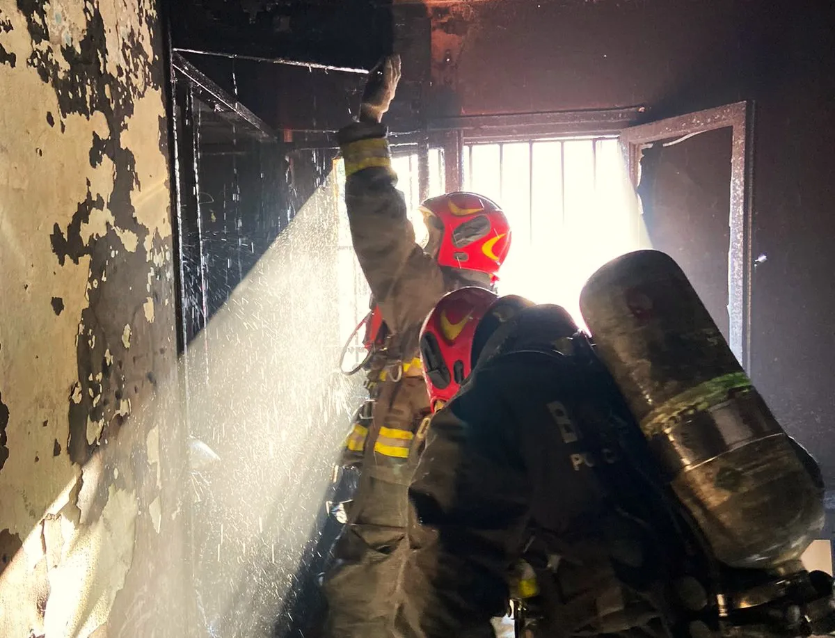 Incendio domiciliario (Policía)2