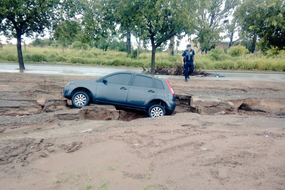 auto hundido Rancagua