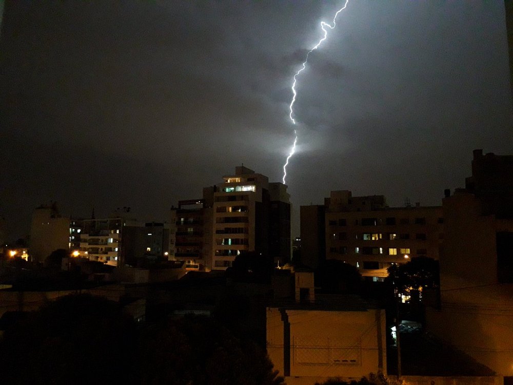 rayo sobre ciudad de córdoba