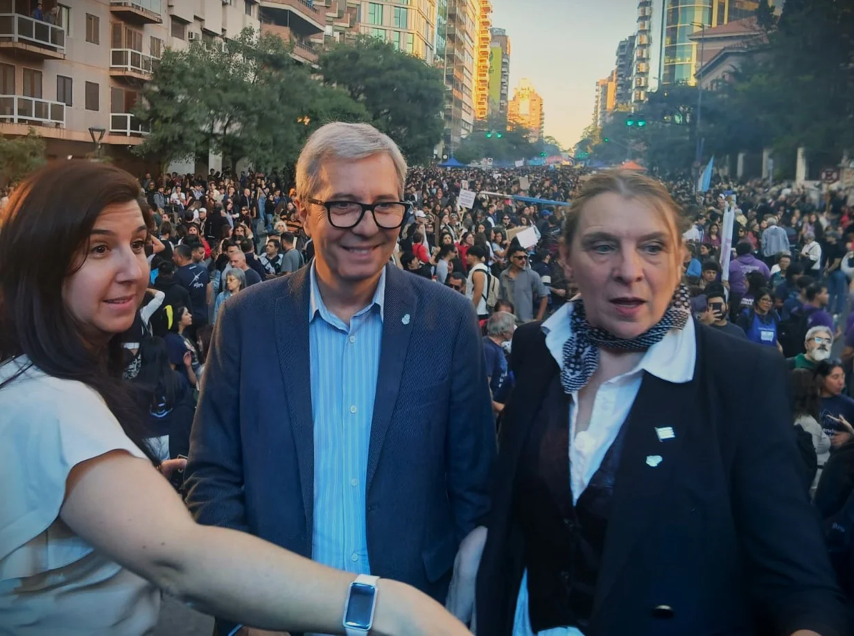 John Boretto en la 4 Marcha Federal Universitaria de Córdoba (Miguel Apontes)