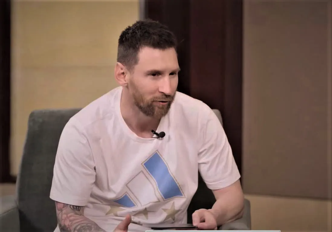 Lionel Messi en la TV Pública