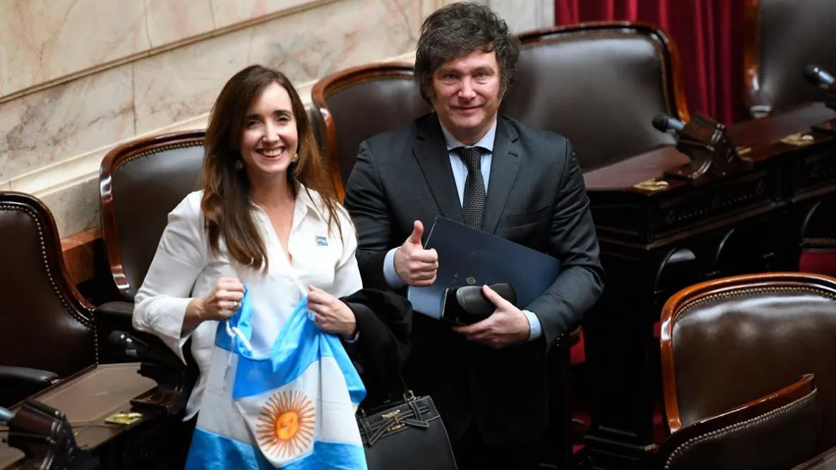 Milei y la vicepresidenta by Télam