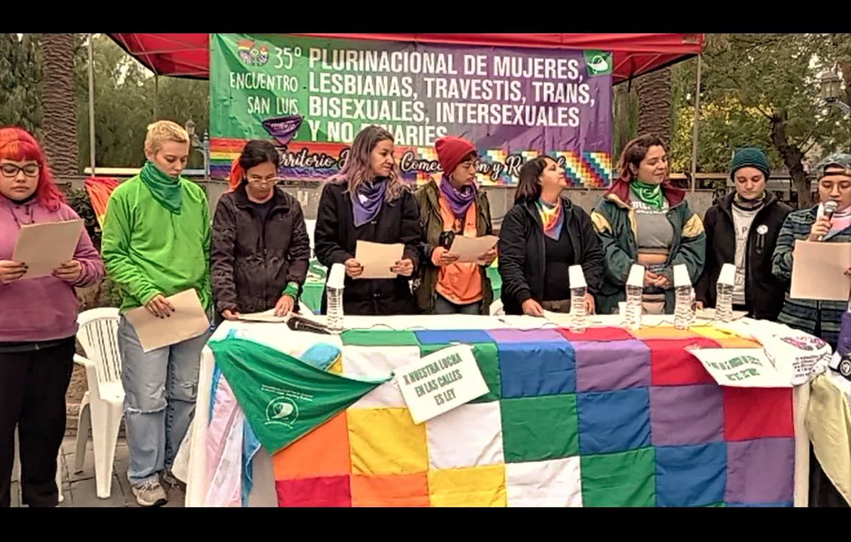 Conferencia de prensa 35 Encuentro Plurinacional de Mujeres y Diversidades