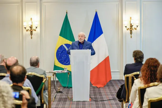 Lula en Francia (Ricardo Stuckert . Twitter Lula)