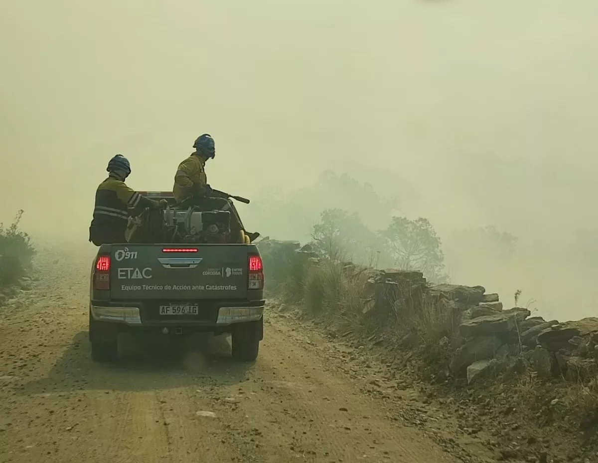Incendio en Tala Cañada
