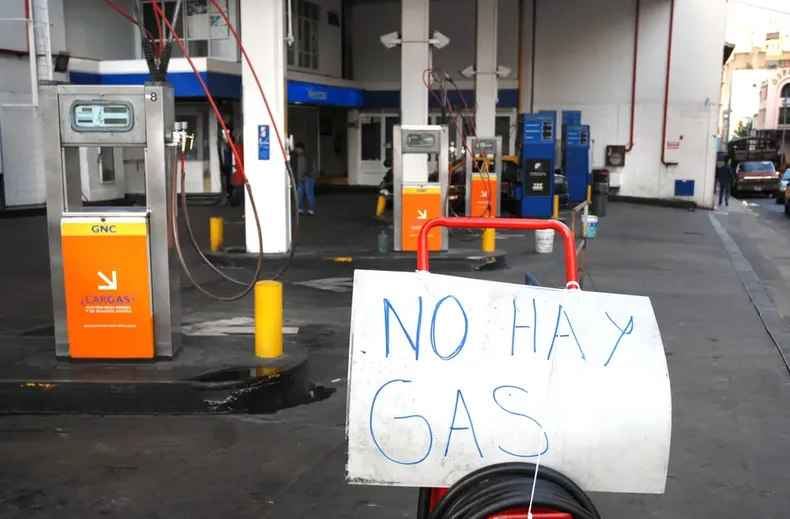 no hay gas