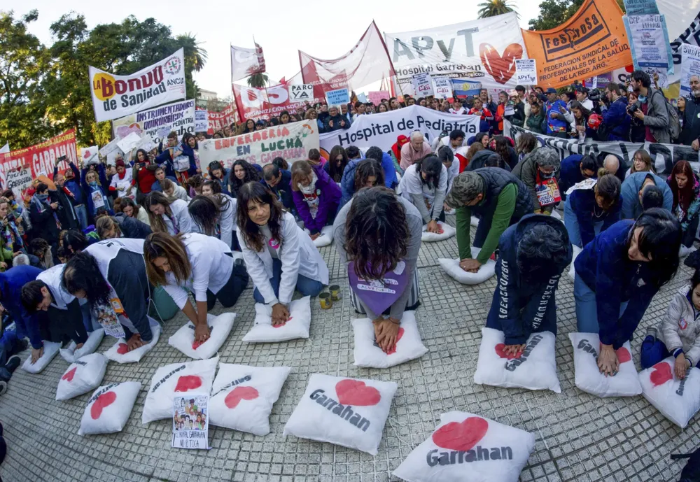 Protesta de unidad en Plaza de Mayo (NA)