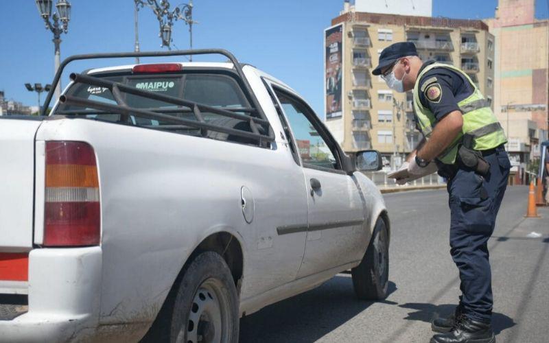 Policía de Córdoba durante la cuarentena