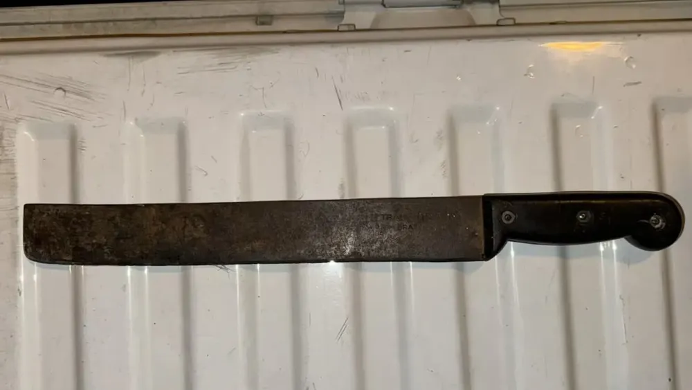 Ataque con un machete