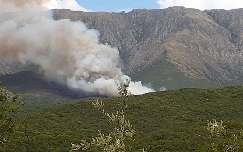 Incendio Traslasierra gentileza Cadena 3