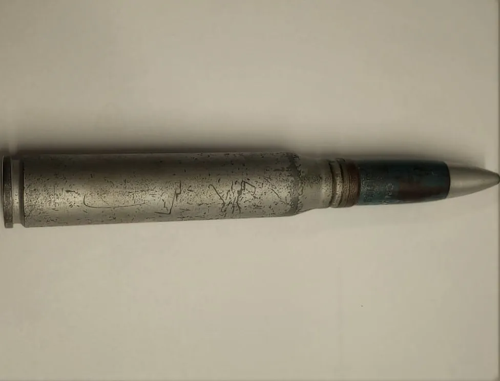 Proyectil encontrado en barrio Ayacucho (Policía)