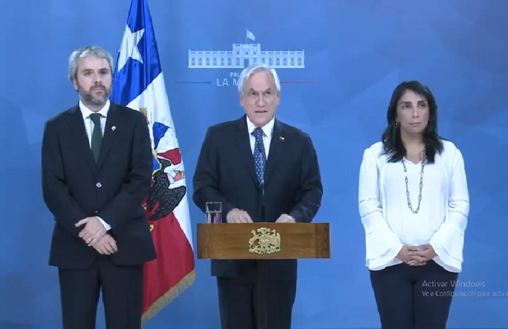 Piñera lanzó "un acuerdo por la paz, la justicia y una nueva Constitución"