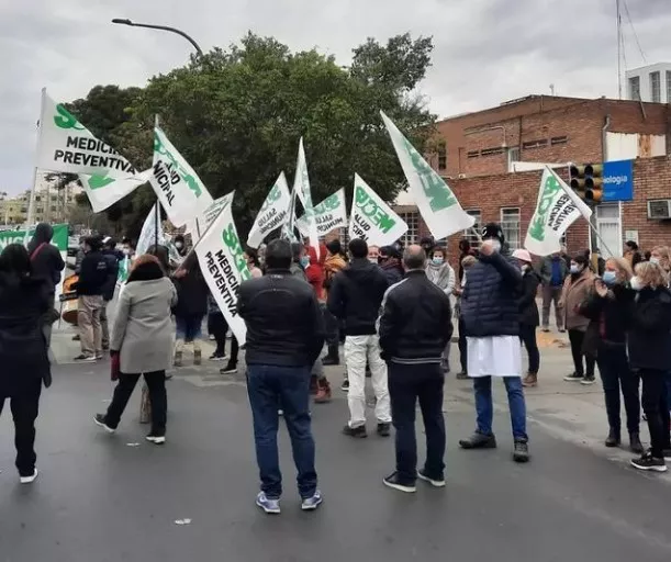 Protesta del SUOEM en el centro de Córdoba (Foto SUOEM)