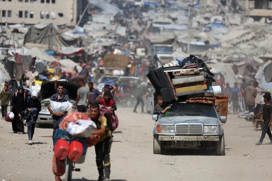 Camino en Gaza (Xinhua)