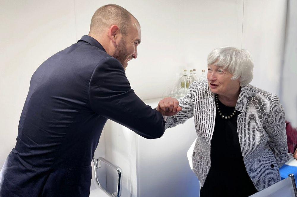 Martín Guzman y Janet Yellen