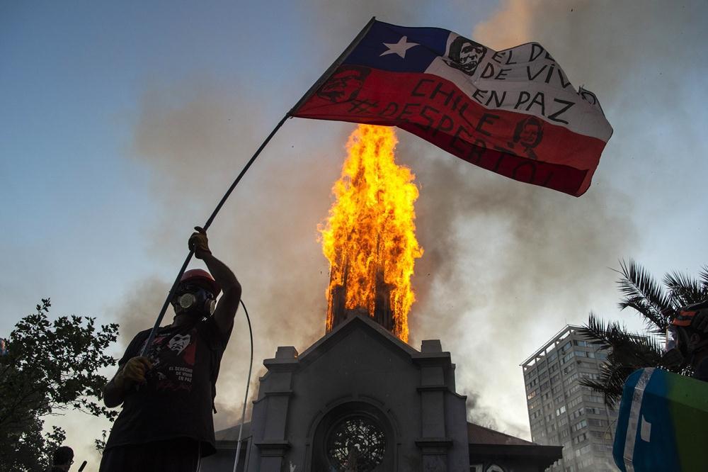 manifestaciones en Chile by Télam