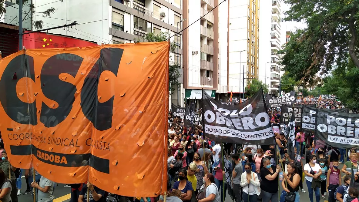 marcha de polo obrero contra acuerdo del FMI @TwitterSoledaddiaz