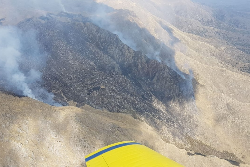 Incendio  Loma Bola y La Paz