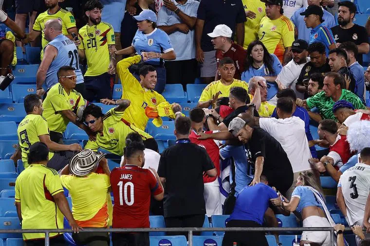 Incidentes Colombia vs Uruguay by na