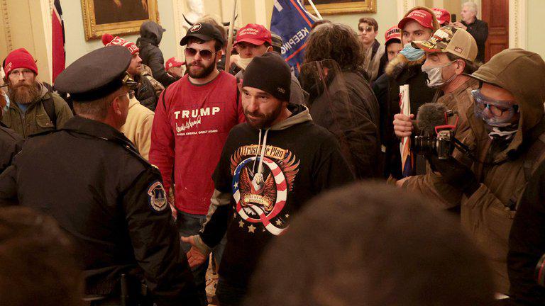Manifestantes Trump toman el Capitolio Win McNameeGetty ImagesAFP
