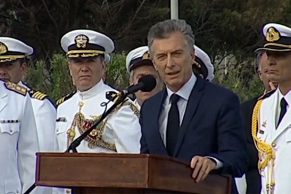 Macri Ara San Juan by captura web