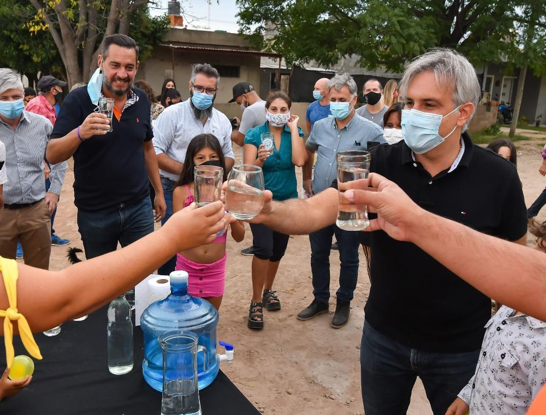 obra de agua potable en Las Huertillas