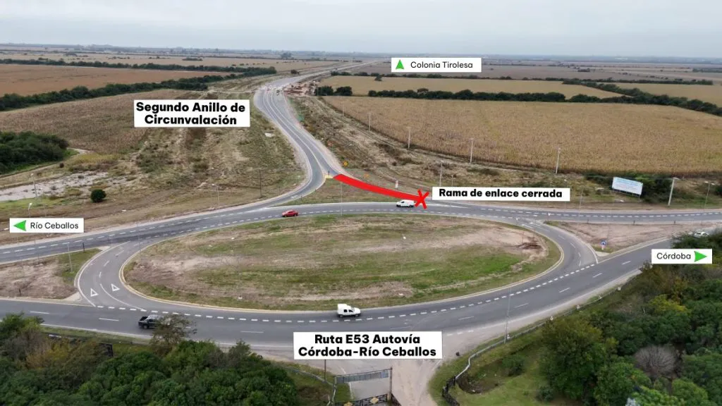 Corte total de tránsito en el Segundo Anillo de Circunvalación por obras