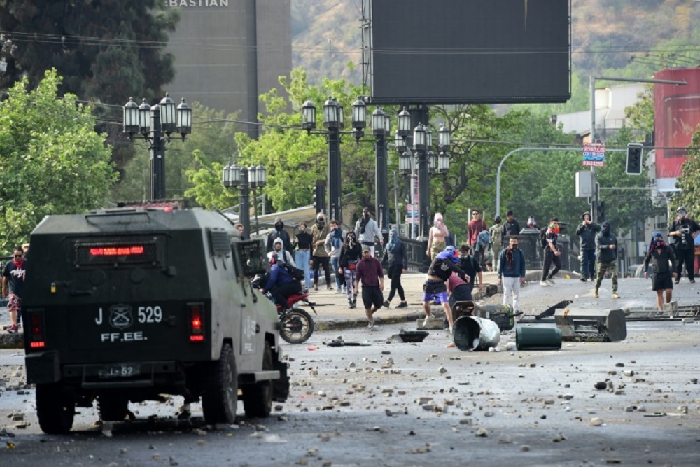 Protestas en Chile AFP