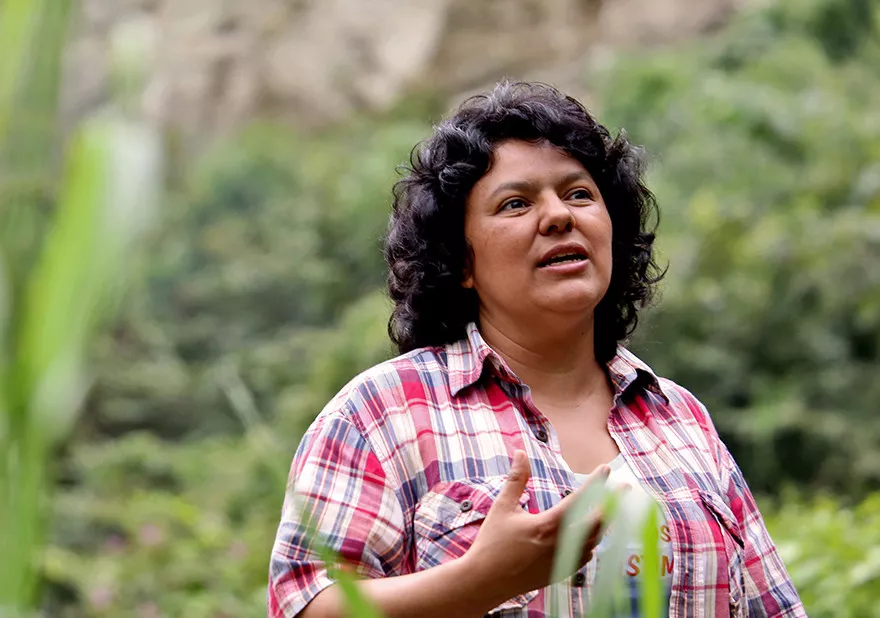 Berta Cáceres (gentileza)