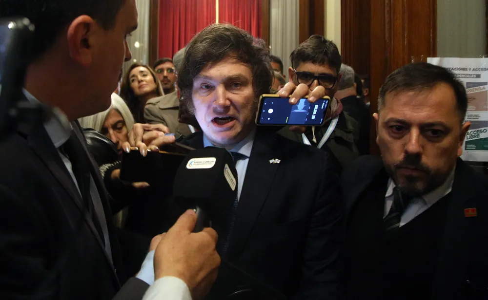 Javier Milei en la Asamblea Legislativa (NA)