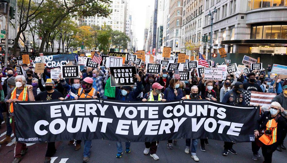 Protestas en Estados Unidos elecciones by EFE