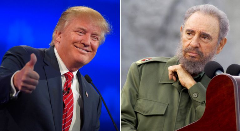 donald-trump-fidel-castro