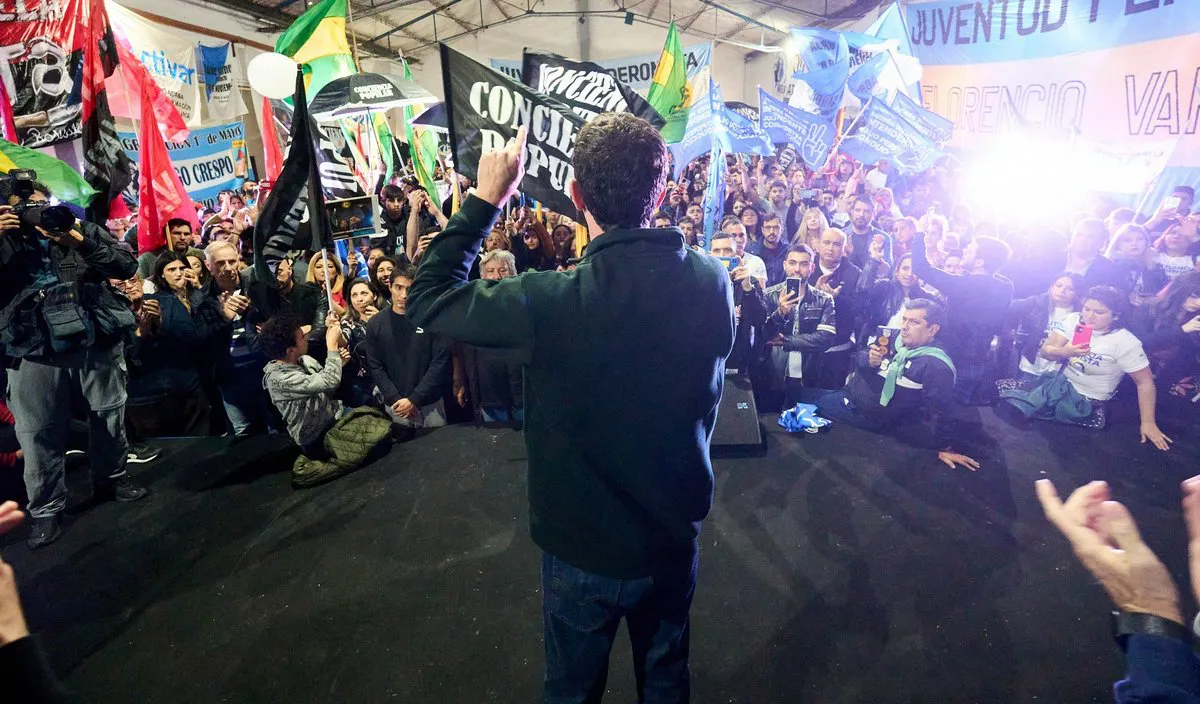 encuentro en apoyo a CFK Tw Wado de Pedro