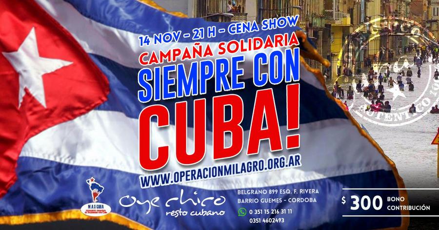 cena beneficio cuba