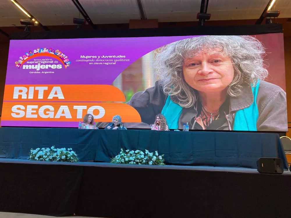 Rita Segato en encuentro de mujeres