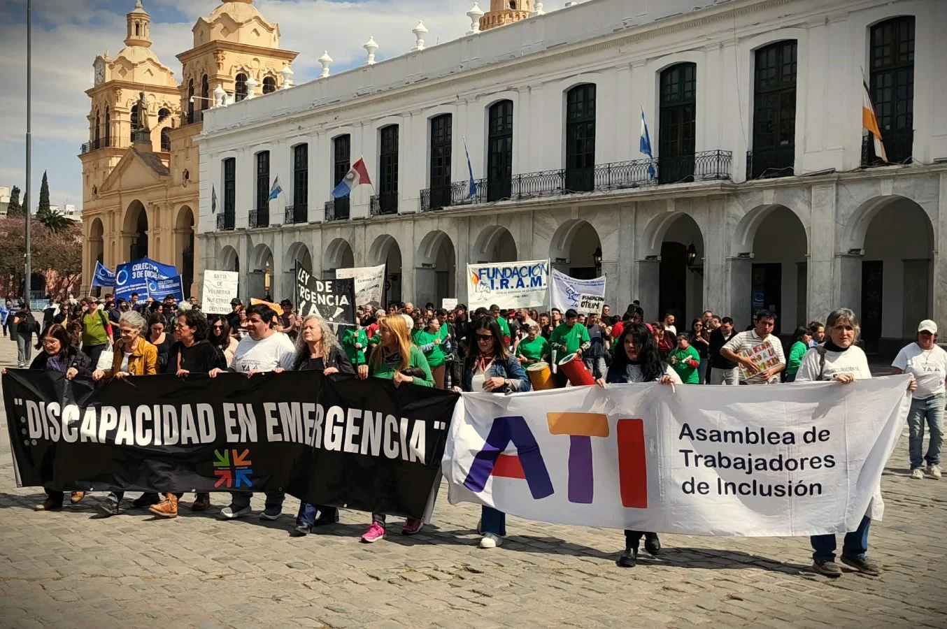 Manifestación del sector de la discapacidad en Córdoba (gentileza) 01