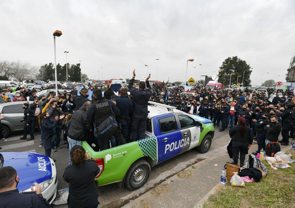 Protesta Policía Bonaerense NA