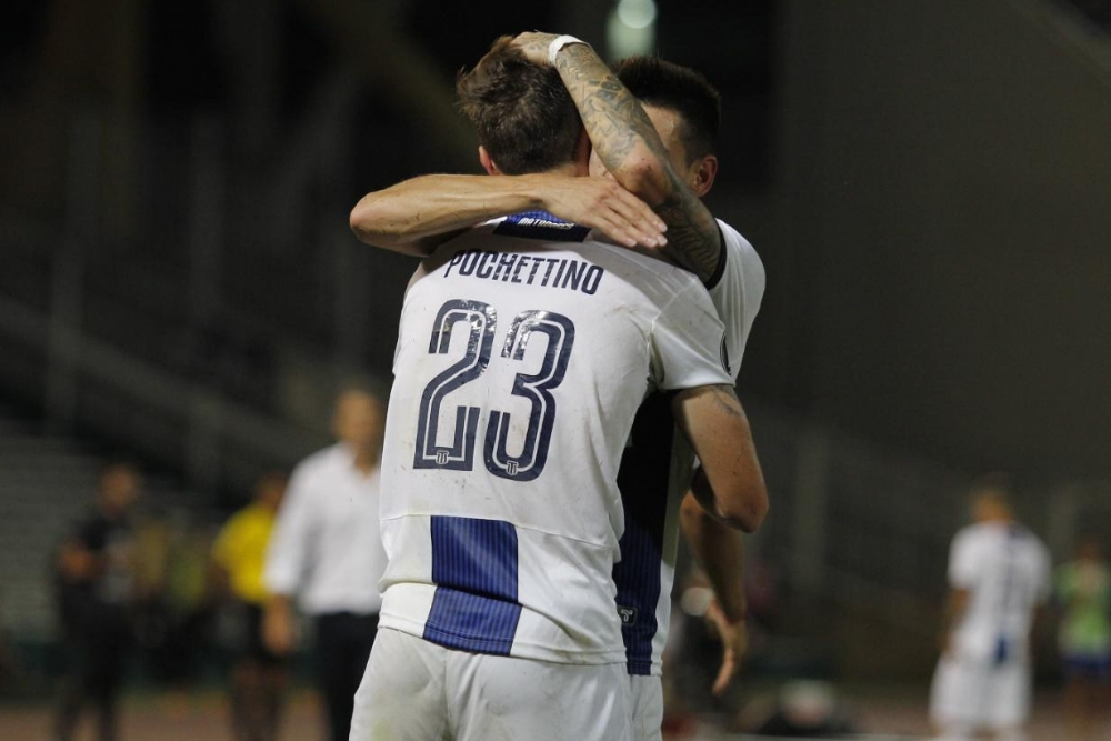 Festejo Pochettino talleres Sao Pablo