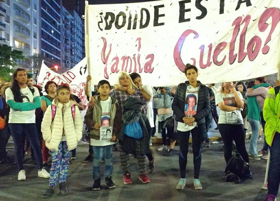 Yamila Cuello marcha
