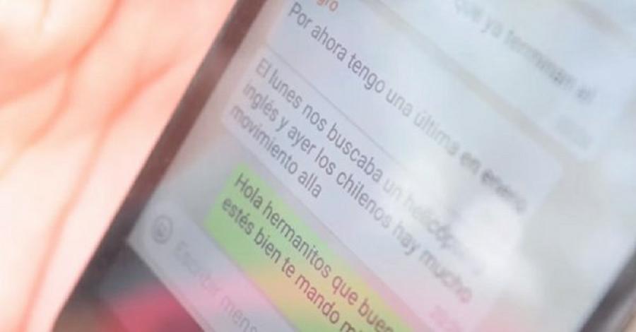 mensaje de whatsapp ARA San Juan