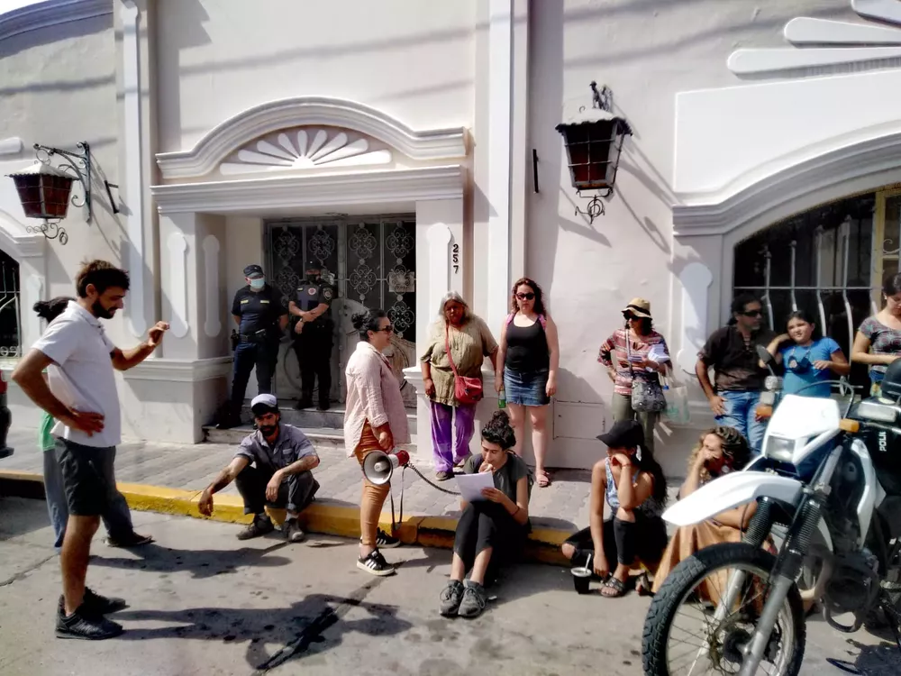 protesta contra autovía