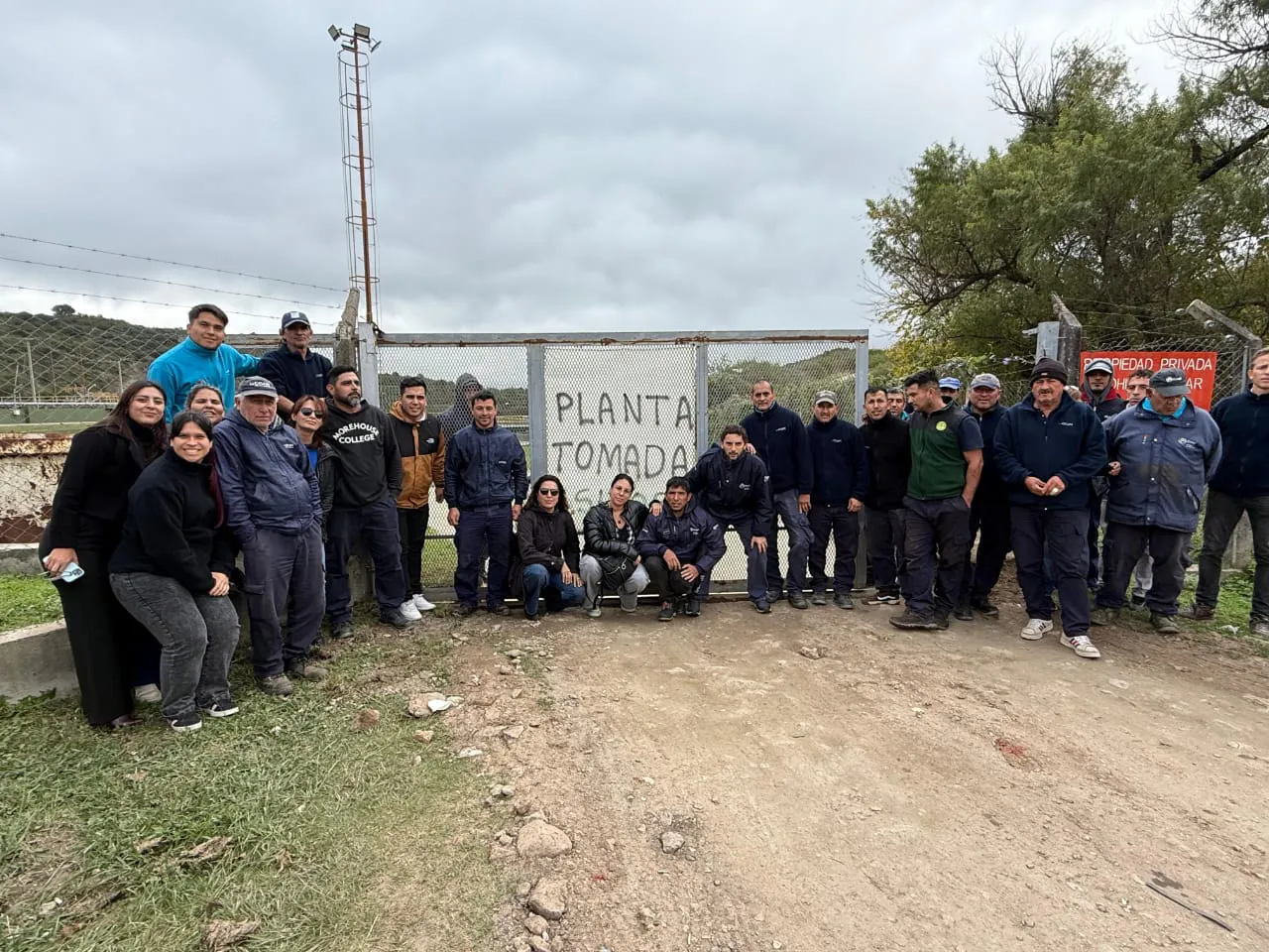 Planta de cloacas de Carlos paz tomada por sus trabajadores