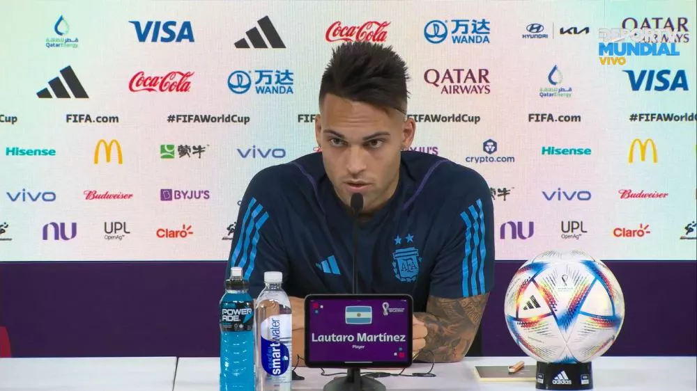 lautaro martínez en conferencia by gentileza