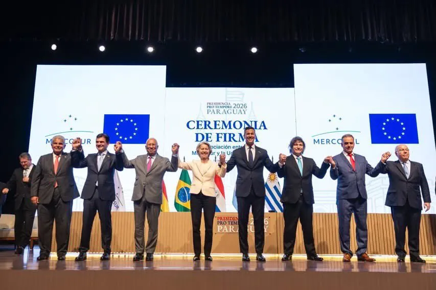 Firma acuerdo Mercosur Unión Europea (X de Cancillería Bolivia)