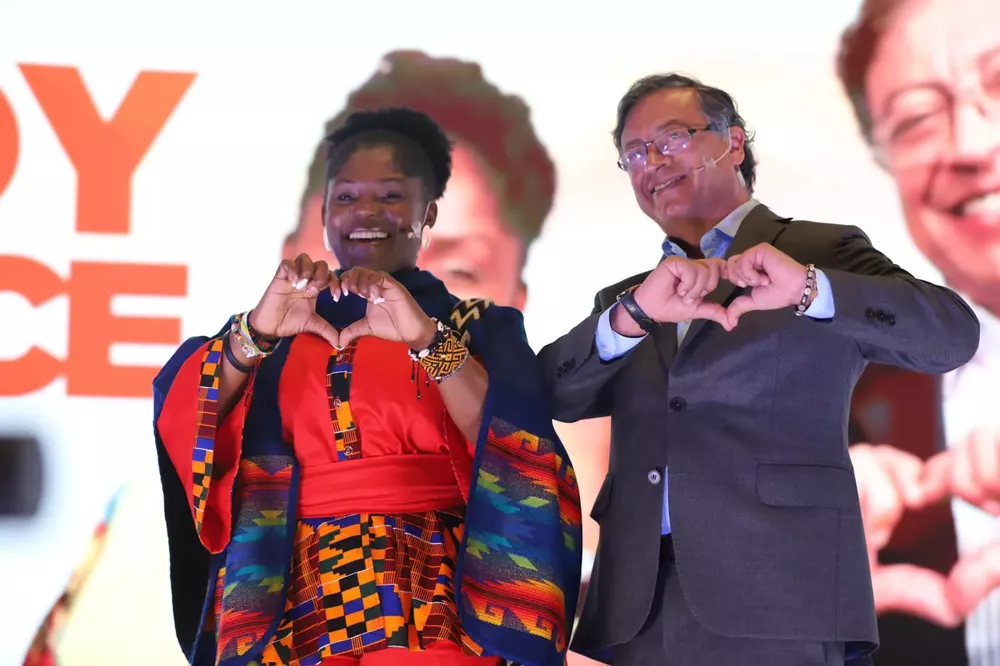 Francia Márquez y Gustavo Petro (Twitter Francia Márquez)