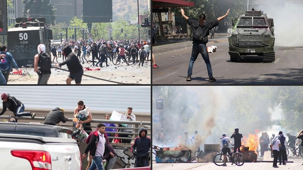 Protestas en Chile AFP
